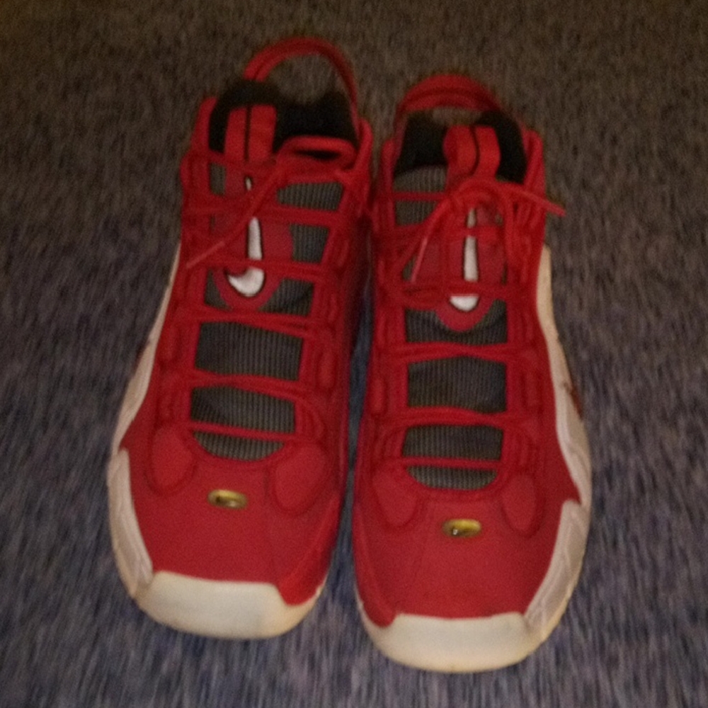 Air Max Penny University Red/White-black Size 9 Athletic Shoes
